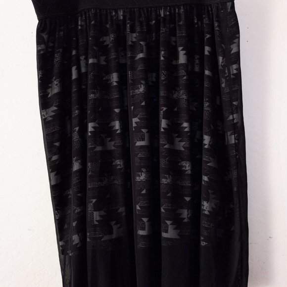 Lularoe Black & White Layered Skirt Women's Size 3XL GUC - Picture 2 of 6